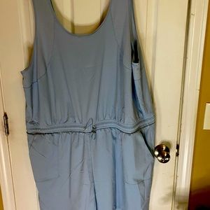Boutique blue tank romper 3x